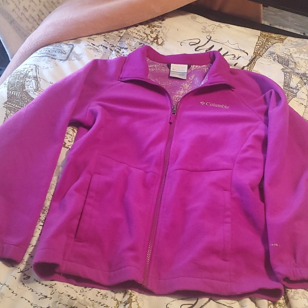 Columbia fuchsia omniheat zip up